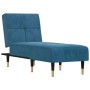 Sofá diván de terciopelo azul de vidaXL, Divanes - Ref: Foro24-352807, Precio: 168,43 €, Descuento: %