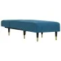 Sofá diván de terciopelo azul de vidaXL, Divanes - Ref: Foro24-352807, Precio: 165,35 €, Descuento: %