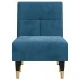 Sofá diván de terciopelo azul de vidaXL, Divanes - Ref: Foro24-352807, Precio: 165,35 €, Descuento: %