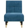 Sofá diván de terciopelo azul de vidaXL, Divanes - Ref: Foro24-352807, Precio: 168,43 €, Descuento: %