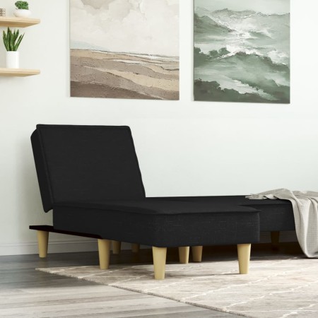 Sofá diván de tela negro de vidaXL, Divanes - Ref: Foro24-352833, Precio: 147,68 €, Descuento: %