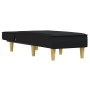 Sofá diván de tela negro de vidaXL, Divanes - Ref: Foro24-352833, Precio: 147,68 €, Descuento: %