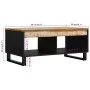 Mesa de centro de madera maciza reciclada 90x50x40 cm de vidaXL, Mesas de centro - Ref: Foro24-352871, Precio: 84,26 €, Descu...