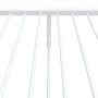 Estructura cama metal con cabecero y pie cama blanca 75x190 cm de vidaXL, Camas y somieres - Ref: Foro24-350939, Precio: 70,9...