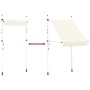 Toldo retráctil de operación manual 150 cm crema en Toldos | Comprar online en Foru.es