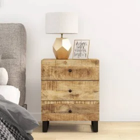 Mango plywood wood nightstand 50x33x62 cm by vidaXL, Nightstands - Ref: Foro24-350660, Price: 147,06 €, Discount: %