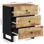 Mesita de noche madera mango madera contrachapada 50x33x62 cm de vidaXL, Mesitas de noche - Ref: Foro24-350660, Precio: 150,4...