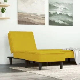 Sofá diván de terciopelo amarillo de vidaXL, Divanes - Ref: Foro24-352839, Precio: 132,70 €, Descuento: %
