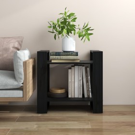 Estantería/divisor de espacios madera pino negro 60x35x57 cm en Librerías y estanterías | Comprar online en Foru.es