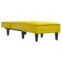 Sofá diván de terciopelo amarillo de vidaXL, Divanes - Ref: Foro24-352839, Precio: 126,32 €, Descuento: %