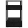 Estantería/divisor de espacios madera pino negro 60x35x57 cm en Librerías y estanterías | Comprar online en Foru.es