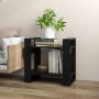 Estantería/divisor de espacios madera pino negro 60x35x57 cm en Librerías y estanterías | Comprar online en Foru.es