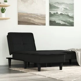 Sofá diván de tela negro de vidaXL, Divanes - Ref: Foro24-352842, Precio: 156,40 €, Descuento: %