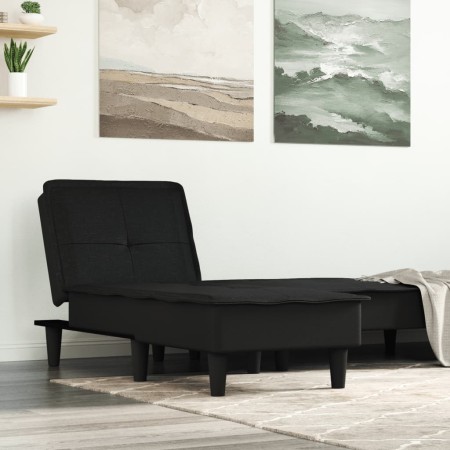Sofá diván de tela negro de vidaXL, Divanes - Ref: Foro24-352842, Precio: 159,32 €, Descuento: %