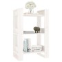 Estantería/divisor de espacios madera pino blanco 60x35x91 cm en Librerías y estanterías | Comprar online en Foru.es