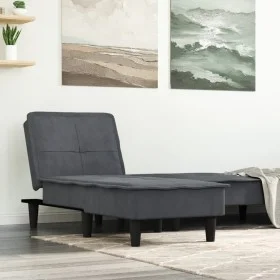 Diwansofa aus dunkelgrauem Samt von vidaXL, Tagesbetten - Ref: Foro24-352845, Preis: 154,09 €, Rabatt: %