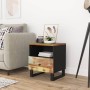 Mesita de noche madera maciza reciclada y madera contrachapada de vidaXL, Mesitas de noche - Ref: Foro24-350652, Precio: 83,0...