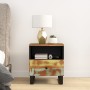 Mesita de noche madera maciza reciclada y madera contrachapada de vidaXL, Mesitas de noche - Ref: Foro24-350652, Precio: 83,0...