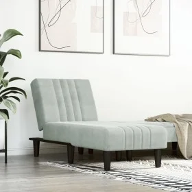 Sofá diván de terciopelo gris claro de vidaXL, Divanes - Ref: Foro24-352826, Precio: 155,28 €, Descuento: %