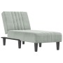 Sofá diván de terciopelo gris claro de vidaXL, Divanes - Ref: Foro24-352826, Precio: 153,04 €, Descuento: %