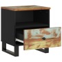 Mesita de noche madera maciza reciclada y madera contrachapada de vidaXL, Mesitas de noche - Ref: Foro24-350652, Precio: 83,0...