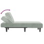 Sofá diván de terciopelo gris claro de vidaXL, Divanes - Ref: Foro24-352826, Precio: 153,04 €, Descuento: %
