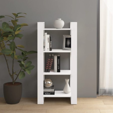 Estantería/divisor espacios madera maciza blanco 60x35x125 cm en Librerías y estanterías | Comprar online en Foru.es