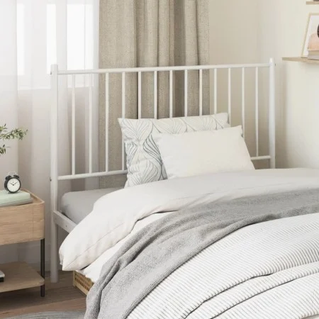 Cabecero de metal blanco 107 cm de vidaXL, Cabeceros y pies de cama - Ref: Foro24-350961, Precio: 26,62 €, Descuento: %