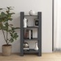 Estantería/divisor de espacios madera maciza gris 60x35x125 cm en Librerías y estanterías | Comprar online en Foru.es