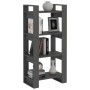 Estantería/divisor de espacios madera maciza gris 60x35x125 cm en Librerías y estanterías | Comprar online en Foru.es
