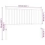 Cabecero de metal blanco 107 cm de vidaXL, Cabeceros y pies de cama - Ref: Foro24-350961, Precio: 26,62 €, Descuento: %