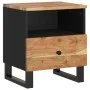 Mesita de noche madera maciza acacia y madera contrachapada de vidaXL, Mesitas de noche - Ref: Foro24-350650, Precio: 74,78 €...