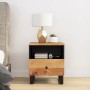 Mesita de noche madera maciza acacia y madera contrachapada de vidaXL, Mesitas de noche - Ref: Foro24-350650, Precio: 75,98 €...