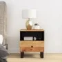 Mesita de noche madera maciza acacia y madera contrachapada de vidaXL, Mesitas de noche - Ref: Foro24-350650, Precio: 74,78 €...