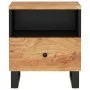Mesita de noche madera maciza acacia y madera contrachapada de vidaXL, Mesitas de noche - Ref: Foro24-350650, Precio: 74,78 €...