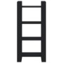 Estantería/divisor de espacios madera maciza negro 60x35x125 cm en Librerías y estanterías | Comprar online en Foru.es