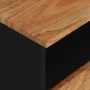 Mesita de noche madera maciza acacia y madera contrachapada de vidaXL, Mesitas de noche - Ref: Foro24-350650, Precio: 74,78 €...