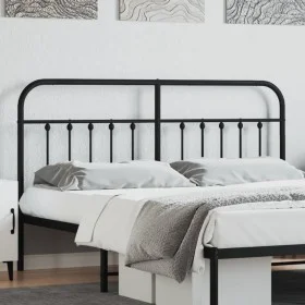 Kopfteil aus schwarzem Metall, 180 cm von vidaXL, Kopf- und Fußteile - Ref: Foro24-352614, Preis: 47,15 €, Rabatt: %