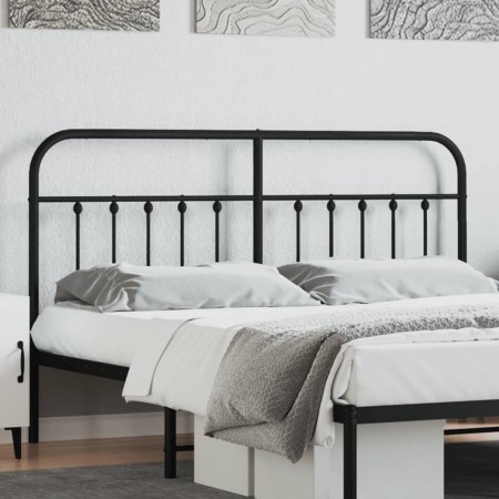 Cabecero de metal negro 180 cm de vidaXL, Cabeceros y pies de cama - Ref: Foro24-352614, Precio: 49,72 €, Descuento: %