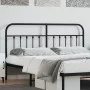 Kopfteil aus schwarzem Metall, 180 cm von vidaXL, Kopf- und Fußteile - Ref: Foro24-352614, Preis: 47,15 €, Rabatt: %