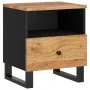 Mesita de noche madera maciza acacia y madera contrachapada de vidaXL, Mesitas de noche - Ref: Foro24-350650, Precio: 74,78 €...