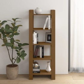 Estantería/divisor espacios madera marrón miel 60x35x160 cm en Librerías y estanterías | Comprar online en Foru.es