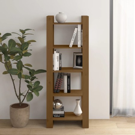 Estantería/divisor espacios madera marrón miel 60x35x160 cm en Librerías y estanterías | Comprar online en Foru.es
