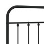 Cabecero de metal negro 180 cm de vidaXL, Cabeceros y pies de cama - Ref: Foro24-352614, Precio: 49,72 €, Descuento: %