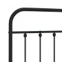 Kopfteil aus schwarzem Metall, 180 cm von vidaXL, Kopf- und Fußteile - Ref: Foro24-352614, Preis: 47,15 €, Rabatt: %