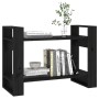 Estantería/divisor de espacios madera pino negro 80x35x56,5 cm en Librerías y estanterías | Comprar online en Foru.es