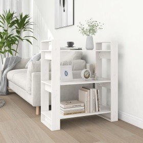 Estantería/divisor de espacios madera pino blanco 80x35x91 cm en Librerías y estanterías | Comprar online en Foru.es