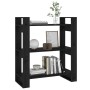 Estantería/divisor de espacios madera pino negro 80x35x91 cm en Librerías y estanterías | Comprar online en Foru.es