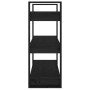 Estantería/divisor de espacios madera pino negro 80x35x91 cm en Librerías y estanterías | Comprar online en Foru.es