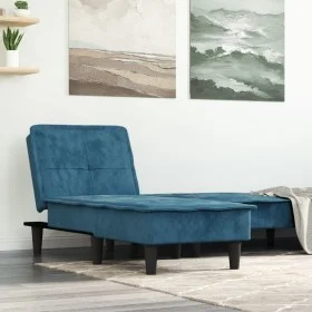 Sofá diván de terciopelo azul de vidaXL, Divanes - Ref: Foro24-352843, Precio: 154,09 €, Descuento: %